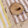 Striped Cabana Cotton Terry Beach Towel - Pink