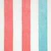 cat-hover,Luxury Textured Cabana Stripe Beach Towel - Coral & Aqua close up