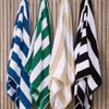 Striped Cabana Cotton Terry Beach Towel - Sandstorm