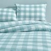 Modella Gingham Quilt Cover Set - Teal