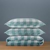 Modella Gingham Quilt Cover Set - Teal