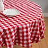 Cucina Gingham Round Tablecloth