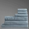 Alessia Cotton Bamboo Rib 6 Piece Towel Set