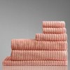 Alessia Cotton Bamboo Rib 6 Piece Towel Set