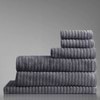 Alessia Cotton Bamboo Rib 6 Piece Towel Set