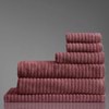 Alessia Cotton Bamboo Rib 6 Piece Towel Set