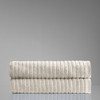 Alessia Cotton Bamboo Rib Bath Sheet Twin Pack
