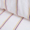 Vintage Softwash Cotton Stripe Fitted Sheet & Pillowcase Set - Mauve/White
