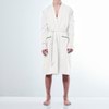 Bamboo Cotton White Men’s Robe