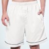 Bamboo Cotton White Men’s Pyjama Short Set