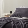 Luxury Cotton Pebble Coverlet - Charcoal