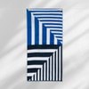 Sorrentina Velour Beach Towel - Sailor Stripe