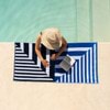Sorrentina Velour Beach Towel - Sailor Stripe