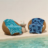 Sorrentina Velour Beach Towel - Vintage Palms