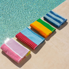 Sorrentina Velour Beach Towel - Rainbow Stripe