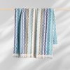 Positana Terry Beach & Bath Towel - Checkers Sea Blue