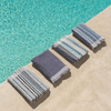 Positana Terry Beach & Bath Towel - Checkers Sea Blue