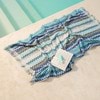 Positana Terry Beach Blanket - Checkers Sea Blue