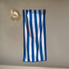 Striped Cabana Cotton Terry Beach Towel - Royal