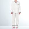 Alessia Bamboo Cotton White Women’s Pyjama Pant Set