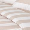 Modella Classic Stripe Quilt Cover Set - Linen