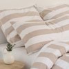 Modella Classic Stripe Quilt Cover Set - Linen