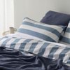 Modella Classic Stripe Quilt Cover Set - Chambray