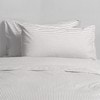 Cotton Mini Stripe Grey Quilt Cover Set -  Modella