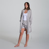 Alessia Bamboo Cotton Silver Women's Robe