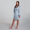 Alessia Bamboo Cotton Silver Women's Robe