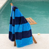 Sorrentina Velour Beach Towel - Cala Cornflower
