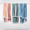 Positana Terry Beach & Bath Towel - Checkers Botanical