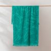 Positana Terry Beach & Bath Towel - Tropical Leaf Emerald