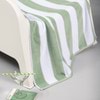 Striped Cabana Cotton Terry Beach Towel - Pear