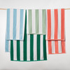 Striped Cabana Cotton Terry Beach Towel - Sky Blue