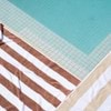 Striped Cabana Cotton Terry Beach Towel - Sky Blue