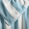 Striped Cabana Cotton Terry Beach Towel - Sky Blue