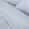 Cotton Mini Stripe Chambray Blue Quilt Cover Set - Modella