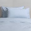 Cotton Mini Stripe Chambray Blue Quilt Cover Set - Modella