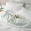 Cotton Mini Stripe Soft Green Sheet Set - Modella