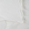 Cotton Seersucker White European Pillowcase Pair - Modella