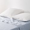 Cotton Seersucker White European Pillowcase Pair - Modella