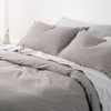 Cotton Seersucker Grey Quilt Cover Set -  Modella