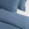 Cotton Seersucker Chambray Blue Quilt Cover Set - Modella 
