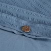 Cotton Seersucker Chambray Blue Quilt Cover Set - Modella 