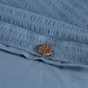 Cotton Seersucker Chambray Blue Quilt Cover Set - Modella