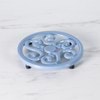 Robinsons Cast Iron Trivet - Blue