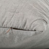 Softwash Cotton Smokey Grey Melange Lumbar Cushion - Vintage
