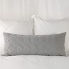 Softwash Cotton Smokey Grey Melange Lumbar Cushion - Vintage