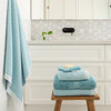 Royal Splendour Moda Bath Towel - Aqua Foam